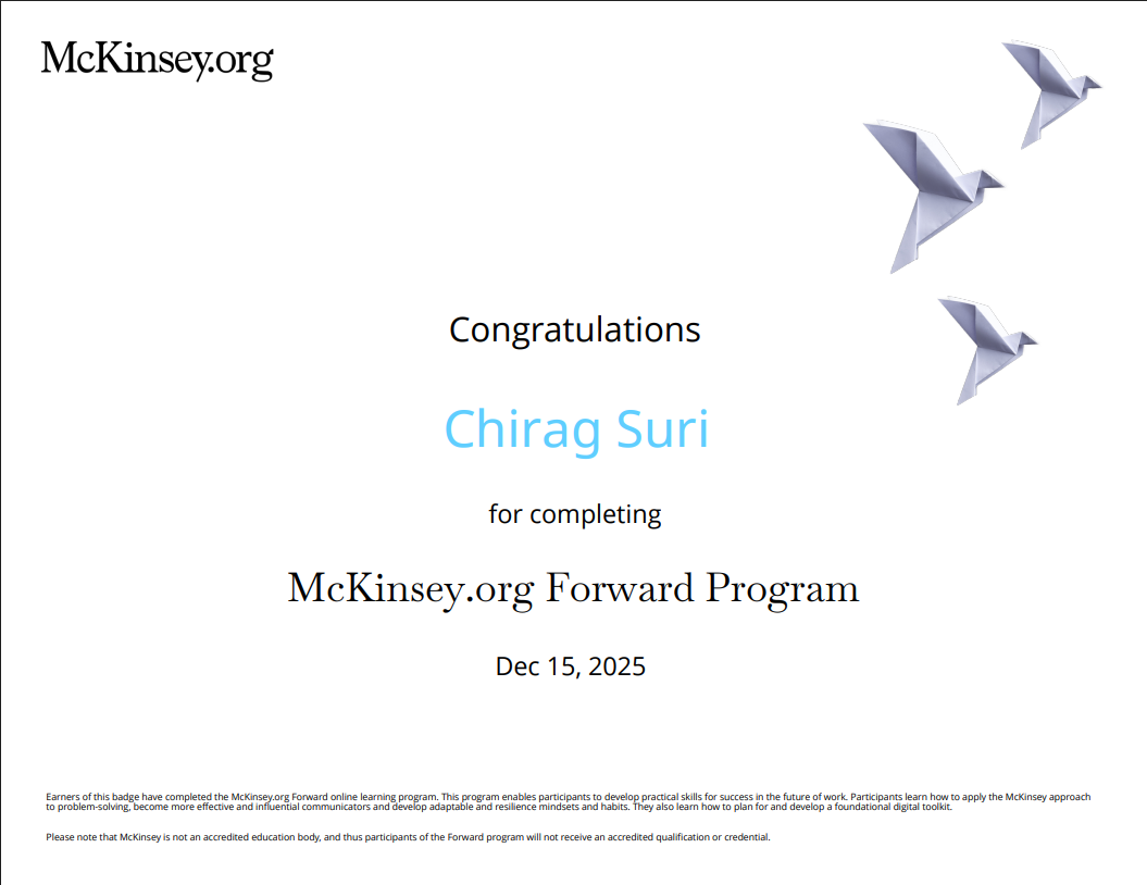 McKinsey Forward Program